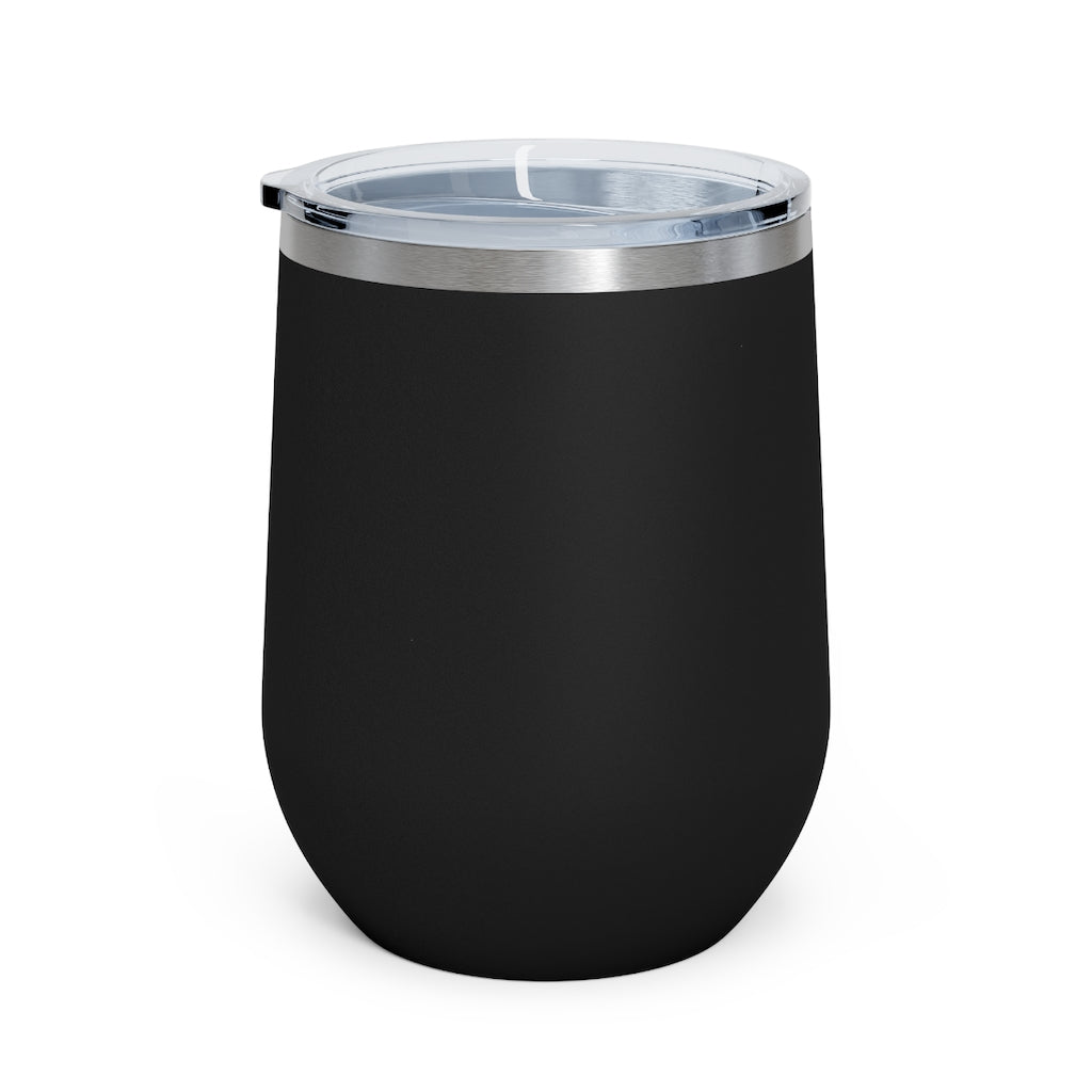 I am a Scrub Boss 12oz Insulated Wine Tumbler (Black)